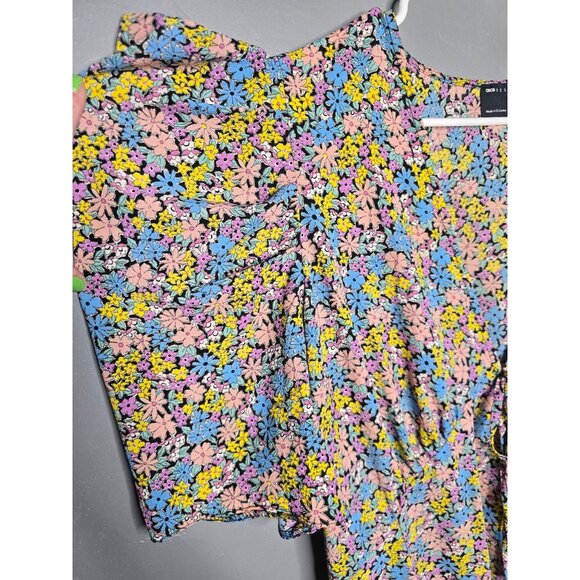 ASOS Design Curve Pink Floral Maxi-Dress V-neck size 18 - Picture 3 of 12